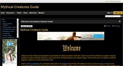 Desktop Screenshot of mythicalcreaturesguide.com